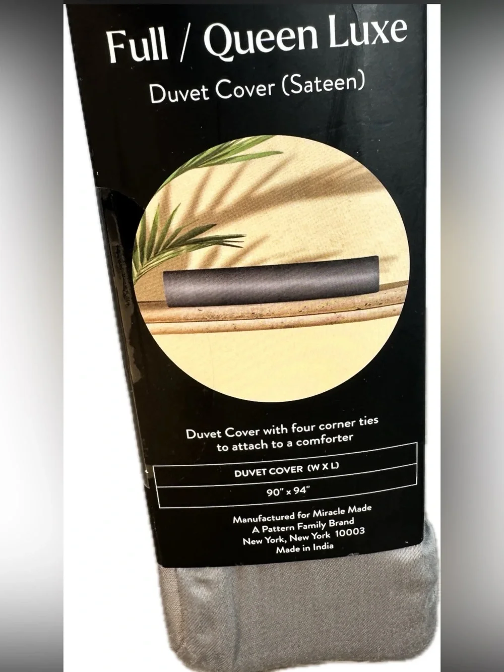 Miracle Made Self-Cooling & Self-Cleaning Duvet Cover New Full/Queen Size